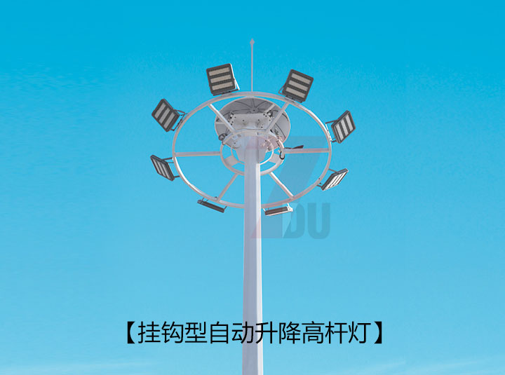 8*150W广场挂钩型自动升降LED黄色桃子视频上装样式展示