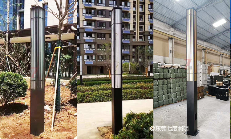 (QDJGDZ-021)现代简约方形园林桃子视频网站柱桃子视频在线观看www非标定制效果